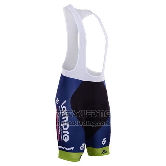 2015 Fietskleding Lampre Merida Roze en Blauw Korte Mouwen en Koersbroek